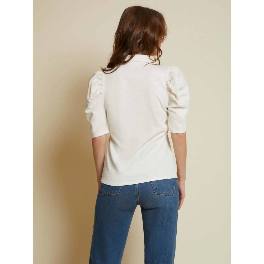 NEW NATION LTD ennis workshirt in off white - Picture 2 of 4